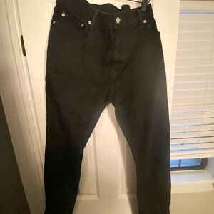 Abercrombie & Fitch Black Stretch Skinny Jeans Size 38x32